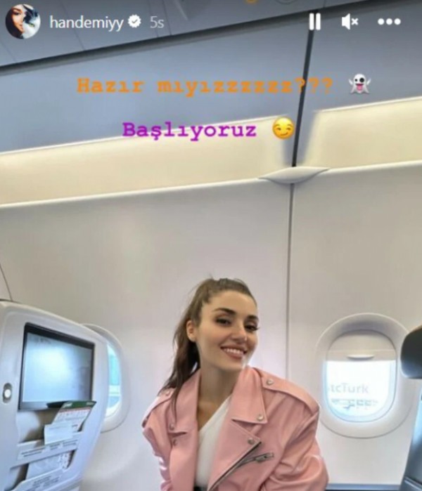 Hande Erçel: 'Hazırsanız başlıyoruz!'